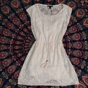 cream lace dress